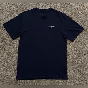 Patagonia Men's Navy Blue Fish Logo T-Shirt